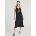 LOIS Jeans for woman. 448492736 Midi dress sleeveless graphic neckline midi dress black westerm toro neckline (M), Casual, Cotton, Sleeveles