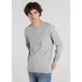 LOIS Jeans for man. 166043024 Basic Hoodless Sweatshirt grey (3XL), Casual, Cotton