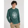 LOIS Jeans for man. 166033013 Elite Graphic Hoodless Sweatshirt green (XL), Casual, Cotton