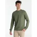 LOIS Jeans for man. 166043024 Green hoodless sweatshirt (3XL), Casual, Cotton