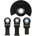 Makita - Flerverktøysbladsett - for tre, metall, epoksy - 4 deler - Starlock - for Makita DTM51RT1J3, DTM51Z, DTM51ZJX2