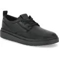 Clarks for man. 26181379 Polden Lace leather shoes black (45), Flat, Laces, Casual