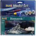 Revell Bismarck, Marineskipsmodell, Monteringssett, 1:1200, German battleship Bismarck, Plast, Mellom