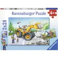 Ravensburger Gravmaskiner Puslespill 2x24 brikker