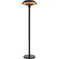 NSH Nordic HORTUS Terrassevarmer gulvmodel UFO 800/1200/2000 W, HA, med fjernbetjening, sort (211-379)