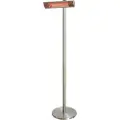 NSH Nordic HORTUS Terrassevarmer gulvmodel 1500 W, GT, sølv (211-398)
