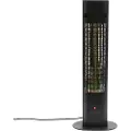 NSH Nordic HORTUS Terrassevarmer gulvmodel 1800W - H: 90 cm m/soft touch og fjernbetjening (211-413)