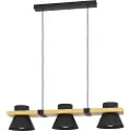 Eglo MACCLES LANGBORD 3L E27 SORT/NATUR FSC