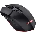 Trust GXT 110 FELOX - Mus - illuminated - 6 knapper - trådløs - USB trådløs mottaker - booster black
