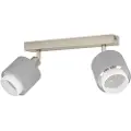 Eglo BELLIZZI SPOTSKINNE L310 2XE14 BS/GRÅ/HVID
