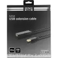 Deltaco USB2-EX20M - USB-forlengelseskabel - USB (hann) til USB (hunn) - USB 2.0 - 20 m - aktiv
