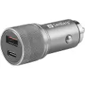 Sandberg - Bilstrømadapter - 48 watt - 3 A - QC 3.0 - 2 utgangskontakter (USB, 24 pin USB-C)