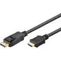 Goobay DisplayPort 1.2 - HDMI 1.4 - 2m - Svart