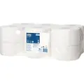 Tork Toalettpapir Tork T2 Advanced Jumbo Mini, 2-lag, kartong og 12 ruller