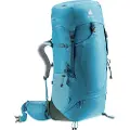Deuter Aircontact Lite 45 + 10 SL, Innvendig ramme, Topp, Turgåing, Blå, Unisex, Polyamid, Polyester