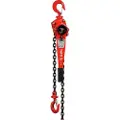 YATO YT-58964, Kjettingtalje, 1500 kg, 1,5 m, 1,5 mm, Sort, Rød, 11,5 kg