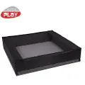 Nordic Play Sandbox meshcover 150x150x20 cm black
