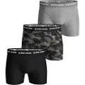 Björn Borg Boxerkalsong 3-pack, Svart/Melange/Print M