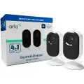 Arlo Essential Indoor 2K - Nettverksovervåkingskamera - innendørs - farge (Dag og natt) - 4 MP - 2560 x 1440 - lyd - trådløs - Wi-Fi - med Arlo Secure Plan (Trial) (en pakke 2)