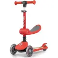 Milly Mally Trehjuls sparkesykkel for barn Scooter Fuzzy Red Milly Mally