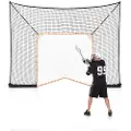 Vevor Hockey- og Lacrossemål-backstop, 12x9 fot Lacrosse-nett med utvidet dekning, raskt og enkelt oppsett, komplett tilbehør, treningsnett, hageutstyr for lacrosse, for ungdom og voksne (KUN NETT)
