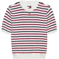 Tommy Hilfiger for woman. DW0DW19336 Short sleeve slim fit jumper white (XS), Casual, Multicolor, Cotton