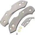 Flytanium Titanium Scale Kit For Spyderco Dragonfly, Stonewash