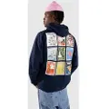 Monet Skateboards Floral Stamps Hettegenser blå