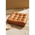 Pastill PastillLuca gulvpute i vegansk skinn 64x64x15 cmBrunFotskamler & pufferFra Homeroom