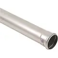 Blücher rustfri lige rør med muffe - Ø110 mm i længde 1000 mm - AISI304/EN1.4301