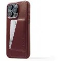 Mujjo iPhone 15 Pro Max Wallet Leather Case - Burgundy