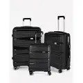 Bnt Kuffertsæt RW Travel Alfrida sort 20”/24”/28” PP-plast med TSA-lås