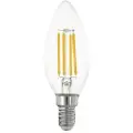 Eglo - LED-filamentlyspære - form: C35 - E14 - 2.2 W (ekvivalent 40 W) - klasse A - varmt hvitt lys - 3000 K