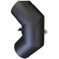 KIERULFF MB Sorte røgr. 150mm knæ m.lem - knæ 90øm-smig-renselem