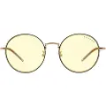 Gunnar Optiks GUNNAR Ellipse - Prescription glasses - for datamaskin - full kant - ramme: svart/gull - linse: ravgul