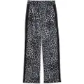 Puma T7 LEO LUXE All-Over Print Straight Pants Women, Clothing, Black, M