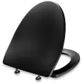 Pressalit Cera+ Sæde sort - m/soft close, incl. D03 fast beslag