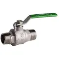 Pettinaroli M x m heavyduty fullway ball valve green steel lever tea t