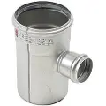 Blücher gr.rør 87.5gr.110-50mm - m.O-ringe RF AISI 304.Alm RF stål