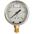 Erik Faergemann Manometer Ø 63 mm ned, 1/4, 0-6 bar rustfrit hus m/glycerin, m/dæmper