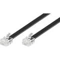 Pro Modular Straight - Telefonkabel - RJ-12 (han) til RJ-12 (han) - 3 m - sort