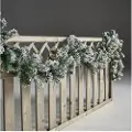 Nordic Winter Kunstig granguirlande 270 cm med sne og lys (780-013)
