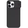 NILLKIN CamShield Silky silikonveske for iPhone 15 Pro (classic svart))