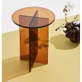 Pastill PastillIris sidebord i glass ⌀ 35 cmBrunSmåbordFra Homeroom