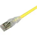 CommScope NETCONNECT Patchkabel kat 6A S/FTP PiMF, længde: 2,0 m farve: gul med LSZH kappe