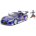 Jada Street Fighter Ii Chun-li 1993 Mazda Rx-7 1:24 Kjøretøy