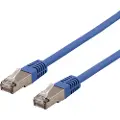 Deltaco STP-61BAU - Koblingskabel - RJ-45 (hann) til RJ-45 (hann) - 1 m - U/FTP - CAT 6a - halogenfri, formstøpt - blå
