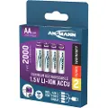 Ansmann 1312-0036, Oppladbart batteri, AA, Lithium-Ion (Li-Ion), 1,5 V, 4 stykker, 1800 mAh