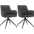 Loft 24 Loft24Spisestol Zaria1, 2 stk.GråArmstolerFra Homeroom