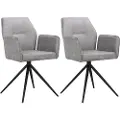 Loft 24 Loft24Spisestuestol med armlen CAPO, 2-pk.GråArmstolerFra Homeroom